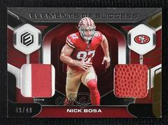 Nick Bosa [Gold] #ES-2 Football Cards 2019 Panini Elements of Success Relics Prices