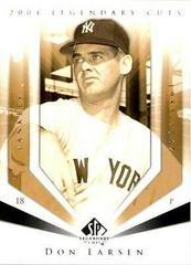 Don Larsen Baseball Cards 2004 SP Legendary Cuts Prices