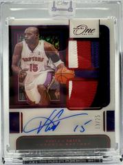 Vince Carter [Red] Basketball Cards 2021 Panini One and One Dual Jersey Autographs Prices