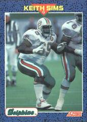Keith Sims #14 Football Cards 1991 Score Young Superstars Prices