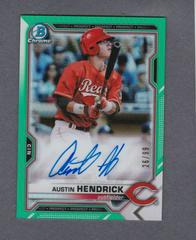 Austin Hendrick [Green Refractor] #CPA-AH Baseball Cards 2021 Bowman Chrome Prospect Autographs Prices