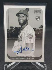 Amed Rosario [Autograph Black & White] #AS-AR Baseball Cards 2018 Topps Archives Snapshots Prices