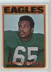 Henry Allison Football Cards 1972 Topps Prices