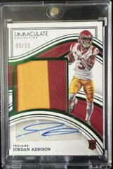 Jordan Addison #13 Football Cards 2023 Panini Immaculate Premium Patch Rookie Autograph Prices