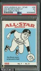 Ken Boyer Super at [Bat and in Field] #56 Baseball Cards 1974 Laughlin All Star Prices