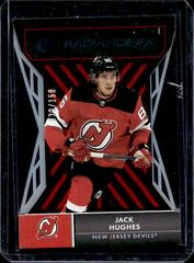 Jack Hughes [Red] #RFX-16 Hockey Cards 2021 SPx Radiance FX Prices