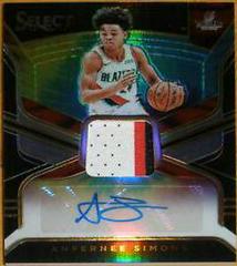 Anfernee Simons [Tie Dye Prizm] Basketball Cards 2018 Panini Select Rookie Signatures Prices