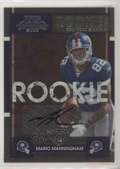 Mario Manningham [Autograph] Football Cards 2008 Playoff Contenders Prices