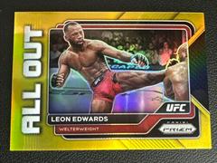 Leon Edwards [Gold] Ufc Cards 2023 Panini Prizm UFC All Out Prices