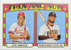 Brock/Tatis Jr. 2021 Topps Heritage #TN-6 Baseball Cards 2021 Topps Heritage Prices