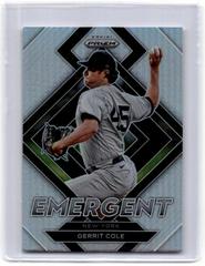 Gerrit Cole [Silver Prizm] #E-5 Baseball Cards 2022 Panini Prizm Emergent Prices