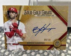 Bryce Harper Baseball Cards 2022 Topps Tribute Solid Gold Greats Autographs Prices