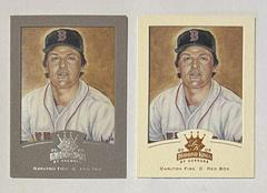 Carlton Fisk [Framed Portraits Silver] #135 Baseball Cards 2002 Donruss Diamond Kings Prices