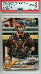 Buster Posey [Mask On] Baseball Cards 2018 Topps Opening Day Prices