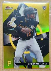 Ke'Bryan Hayes [Gold Refractor] #FRD-KH Baseball Cards 2021 Topps Finest Rookie Design Variation Prices