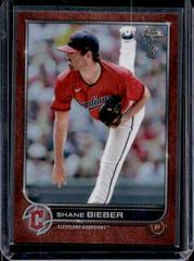 Shane Bieber [Ben Baller Orange] Baseball Cards 2022 Topps Chrome Prices