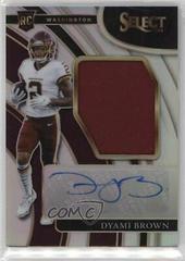 Dyami Brown Football Cards 2021 Panini Select Jumbo Rookie Signature Swatches Prices