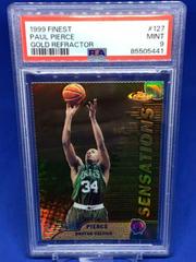 Paul Pierce [Gold Refractor w/ Coating] Basketball Cards 1999 Finest Prices