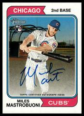 Miles Mastrobuoni #ROA-MMI Baseball Cards 2023 Topps Heritage Real One Autographs High Number Prices
