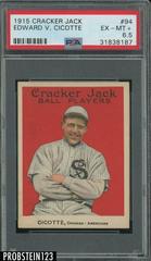 Edward V. Cicotte #94 Baseball Cards 1915 Cracker Jack Prices