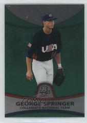 George Springer [Green Refractor] #PP48 Baseball Cards 2010 Bowman Platinum Prospects Prices