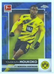 Youssoufa Moukoko [Blue Wave Refractor] Soccer Cards 2020 Topps Chrome Bundesliga Prices