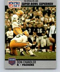 Don Chandler Football Cards 1990 Pro Set Super Bowl 160 Prices