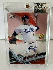 Julio Urias [Red] #CAAU-JU Baseball Cards 2017 Topps Clearly Authentic Autographs Prices