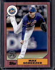 Max Scherzer [Red] #87TBU-4 Baseball Cards 2022 Topps Update 1987 Prices
