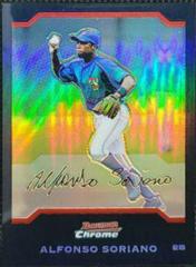 Alfonso Soriano [Refractor] #10 Baseball Cards 2004 Bowman Chrome Prices