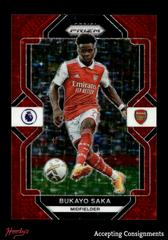 Bukayo Saka [Red Stars] #152 Soccer Cards 2022 Panini Prizm Premier League Prices