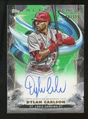 Dylan Carlson [Green] #BRES-DC Baseball Cards 2023 Topps Inception Rookie and Emerging Stars Autographs Prices