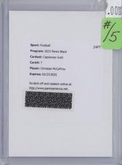 Christian McCaffrey [Autograph Gold] #80 Football Cards 2023 Panini Black Prices