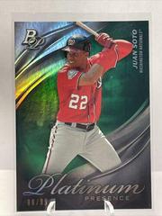 Juan Soto [Green] Baseball Cards 2019 Bowman Platinum Presence Prices