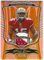 Michael Crabtree [Jersey Gold Refractor] Football Cards 2009 Bowman Sterling Prices