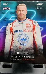 Nikita Mazepin [Rookie Race] Racing Cards 2021 Topps Formula 1 Lights Out Prices