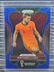 Matthijs de Ligt [Blue Mojo] Soccer Cards 2022 Panini Prizm World Cup Prices