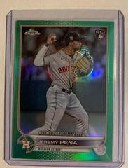 Jeremy Pena [Green] Baseball Cards 2022 Topps Chrome Update Prices