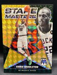 Khris Middleton [Gold] Basketball Cards 2021 Panini Mosaic Stare Masters Prices