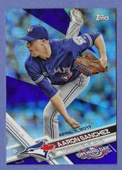 Aaron Sanchez [Rainbow Blue Foil] #3 Baseball Cards 2017 Topps Opening Day Prices