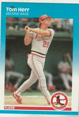 Tom Herr Baseball Cards 1987 Fleer Prices