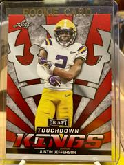 Justin Jefferson [Red] Football Cards 2020 Leaf Draft Prices