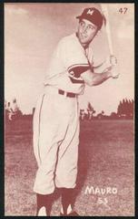 Carmen Mauro [Reddish Brown Tint] #47 Baseball Cards 1953 Canadian Exhibits Prices