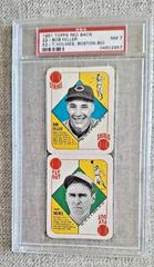 Bob Feller, T. Holmes [Hartford Bio] Baseball Cards 1951 Topps Red Back Prices