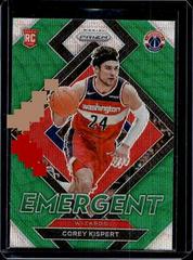Corey Kispert [Green Wave] #10 Basketball Cards 2021 Panini Prizm Emergent Prices