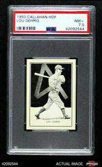 Lou Gehrig Baseball Cards 1950 Callahan Hall of Fame Prices