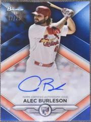Alec Burleson [Blue] #RA-AB Baseball Cards 2023 Bowman Sterling Rookie Autographs Prices