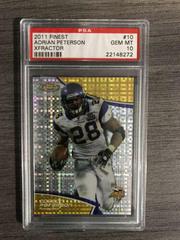 Adrian Peterson [Xfractor] #10 Football Cards 2011 Topps Finest Prices