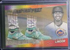 Francisco Lindor [Gold] #FF-8 Baseball Cards 2022 Topps Flashiest Feet Prices