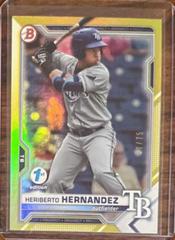 Heriberto Hernandez [Yellow Foil] Baseball Cards 2021 Bowman Draft 1st Edition Prices
